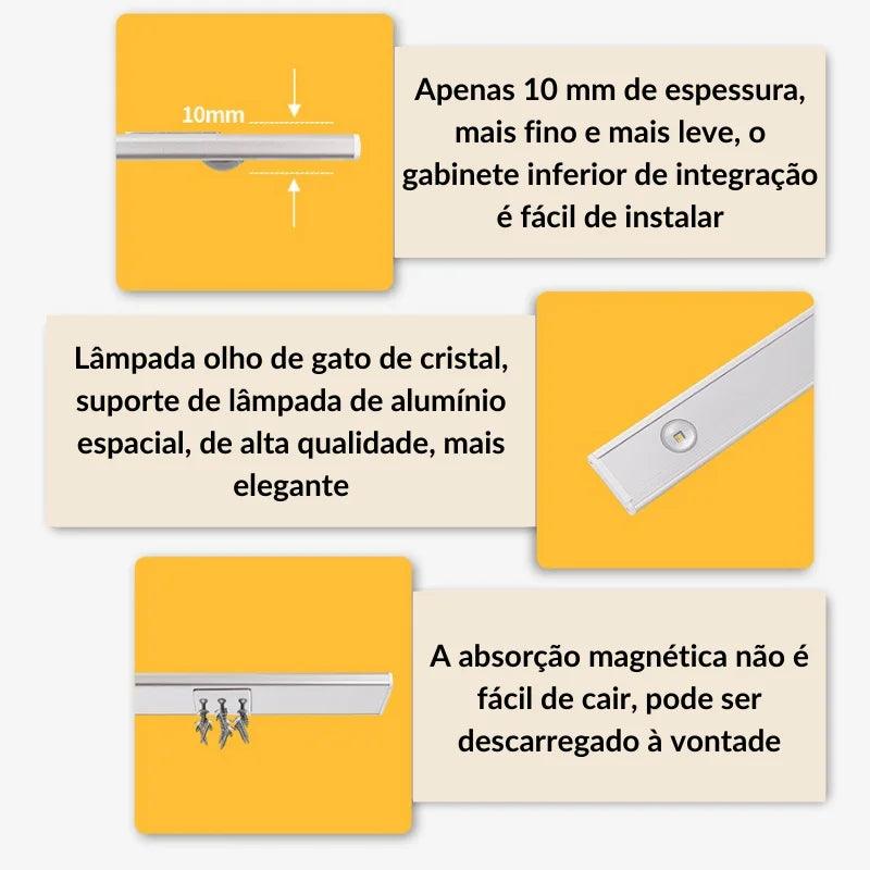 Luz com Sensor de Movimento Inteligente - Estilo Lar