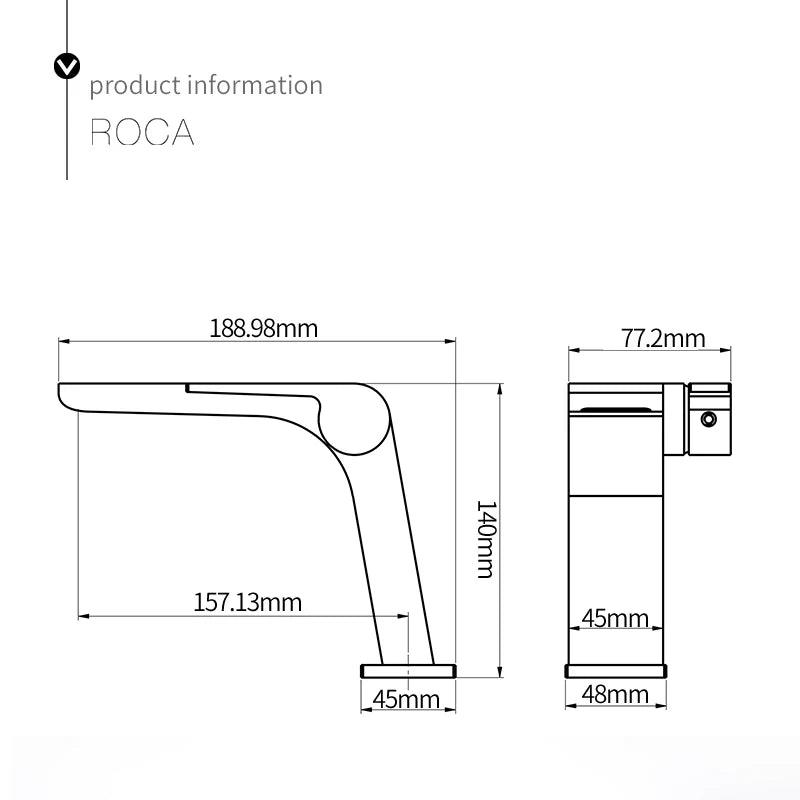 Torneira Design Contemporâneo Controle de Alavanca Tratamento Polido - Estilo Lar