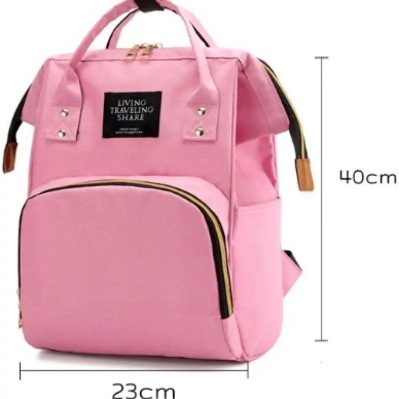 Mochila Maternidade Bolsa Mamãe Bebê Multifunção 40x23 CM - Estilo Lar